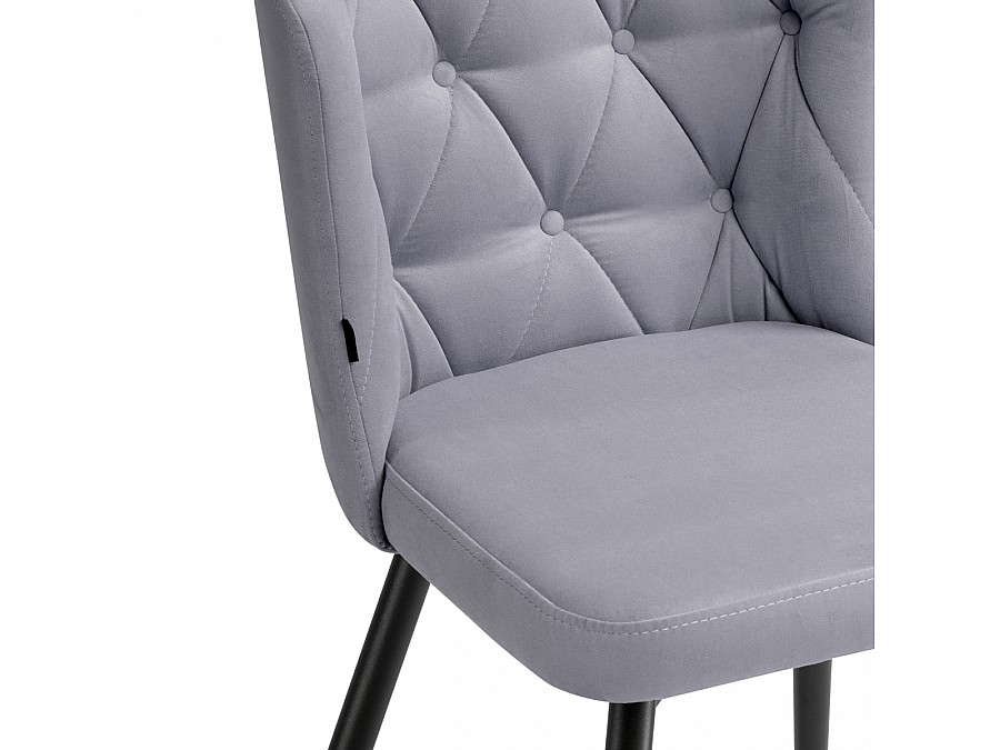 Стул на металлокаркасе Алиссум velutto 49 / черный