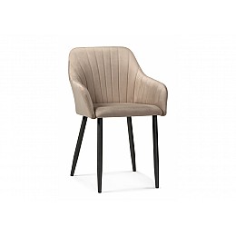 Стул на металлокаркасе Слэм бежевое / черное