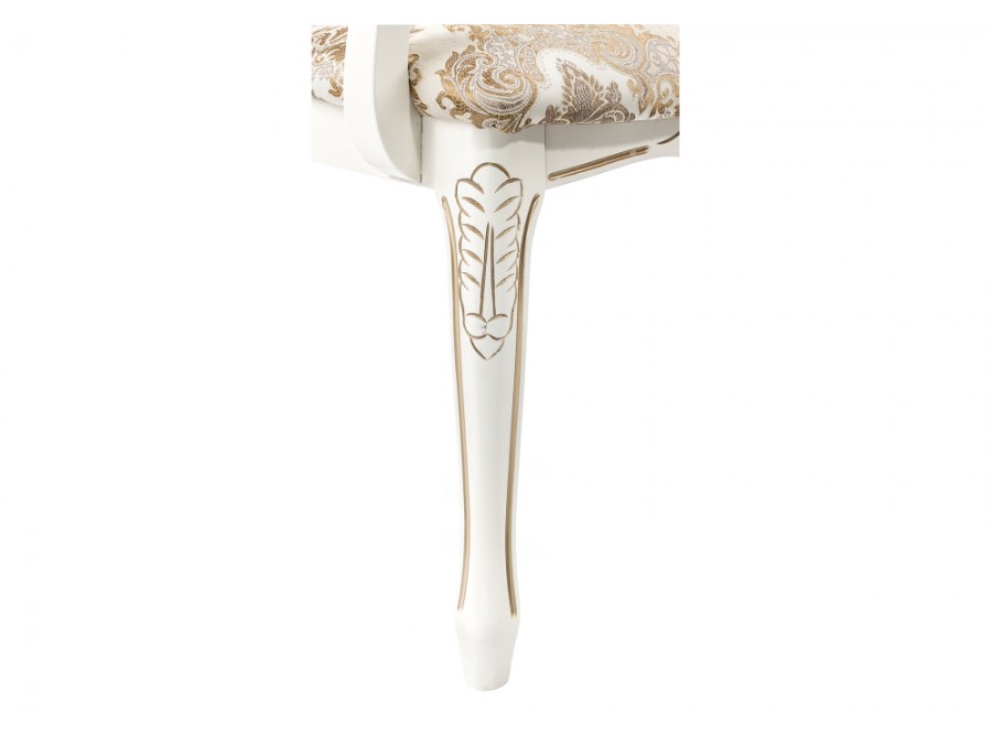 Стул деревянный Bronte молочный / патина