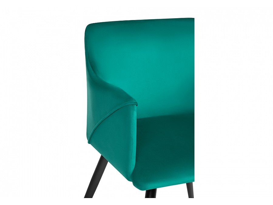 Стул на металлокаркасе Эджелл зеленый / черный