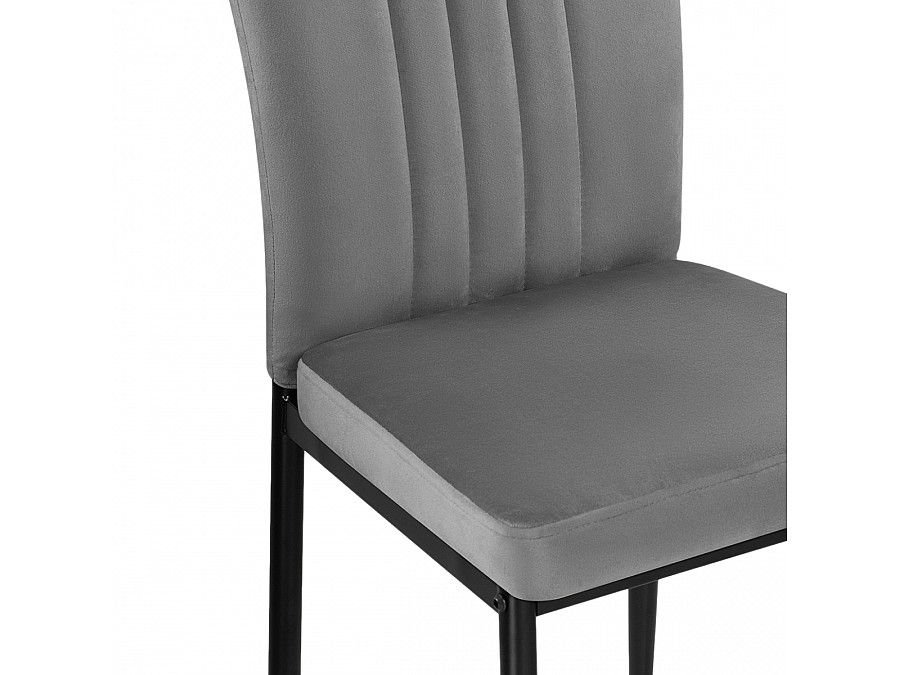 Стул на металлокаркасе Rek dark gray / black