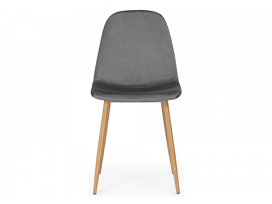 Стул на металлокаркасе Lilu dark grey / wood
