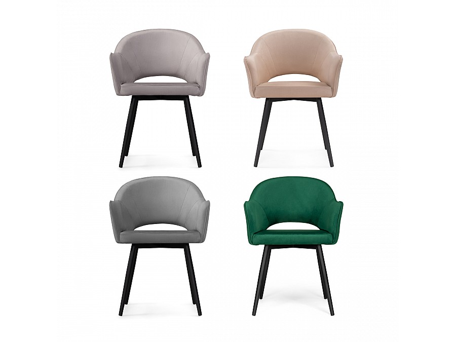 Стул на металлокаркасе Ойстер MR-26 / черный