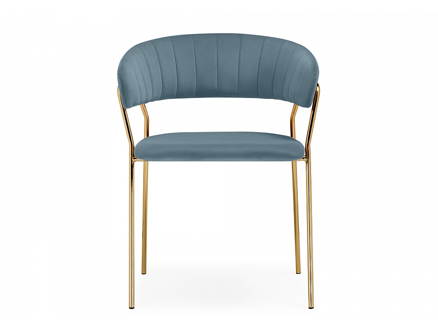 Стул на металлокаркасе Kamelia 1 light blue /gold