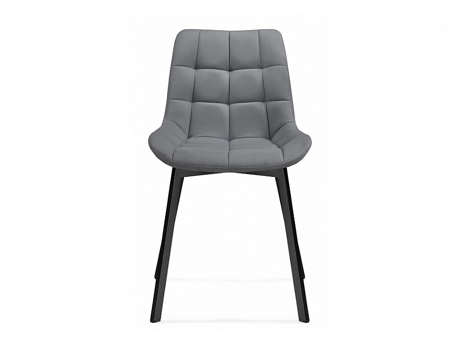 Стул на металлокаркасе Челси серый 02 / черный