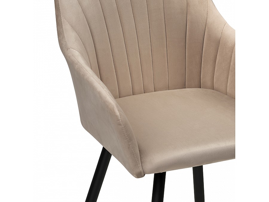 Стул на металлокаркасе Слэм крутящееся бежевое / черное