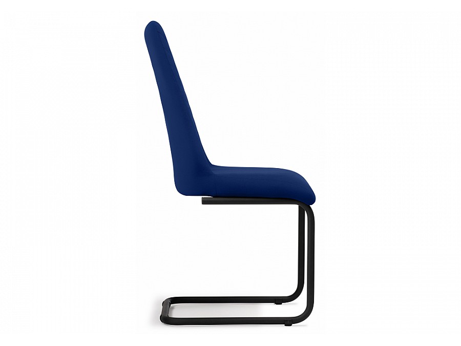 Стул на металлокаркасе Лулла темно-синий / черный