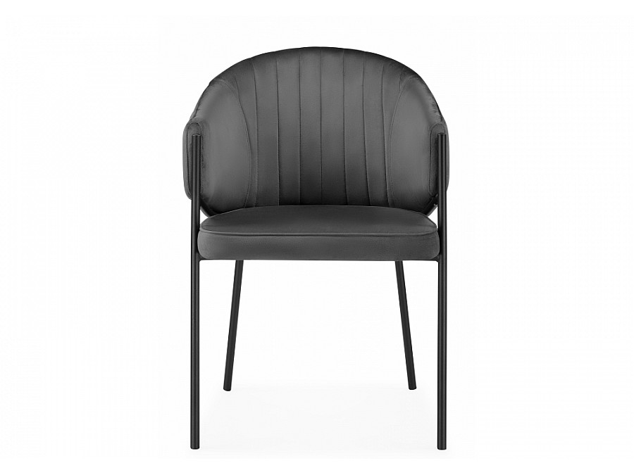 Стул на металлокаркасе Kortni dark grey / black