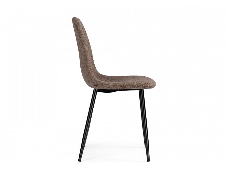 Стул на металлокаркасе Lilu dark brown / black
