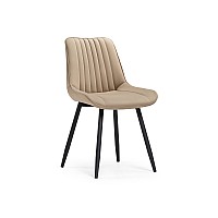 Стул на металлокаркасе Седа бежевый / черный