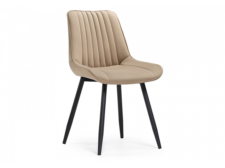Стул на металлокаркасе Седа бежевый / черный