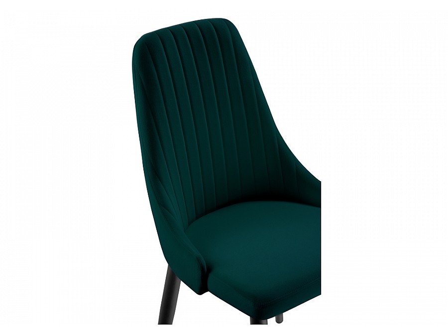 Стул на металлокаркасе Kora green / black