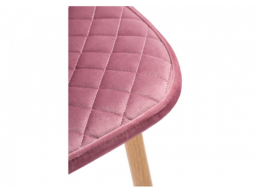 Стул на металлокаркасе Capri pink / wood