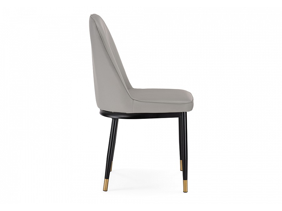 Стул на металлокаркасе Flor light gray / black