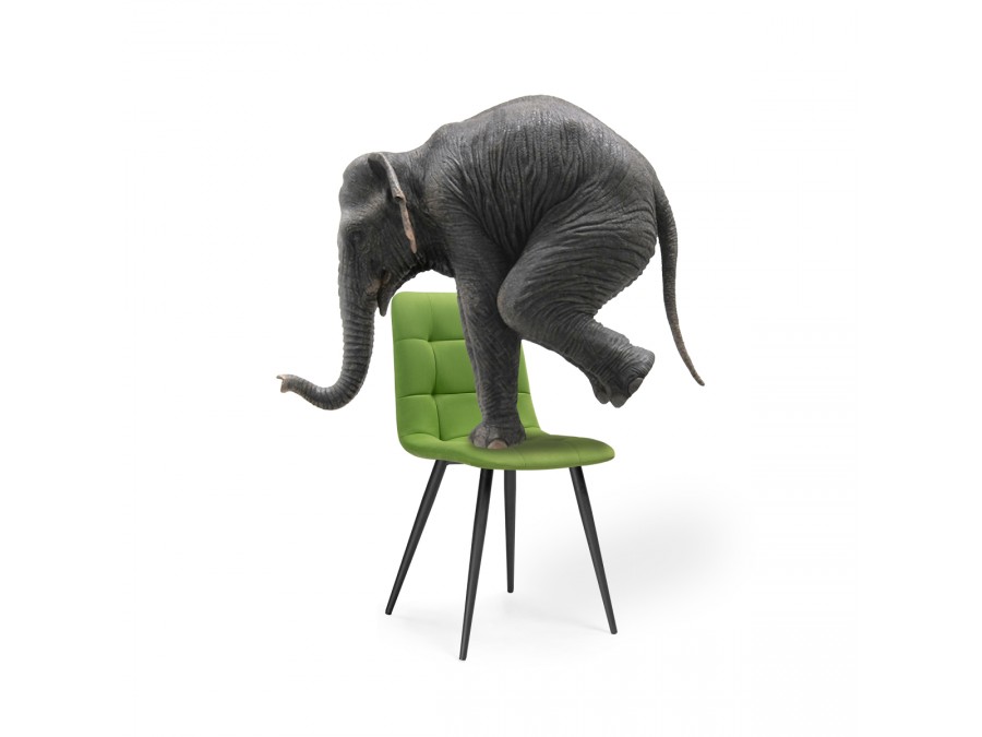 Стул на металлокаркасе Чилли велюр светло-зеленый / черный