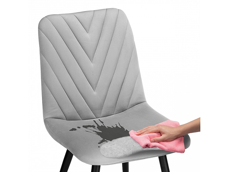 Стул на металлокаркасе Ральф светло-серый / черный