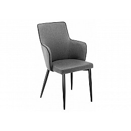 Стул на металлокаркасе Benza grey / black