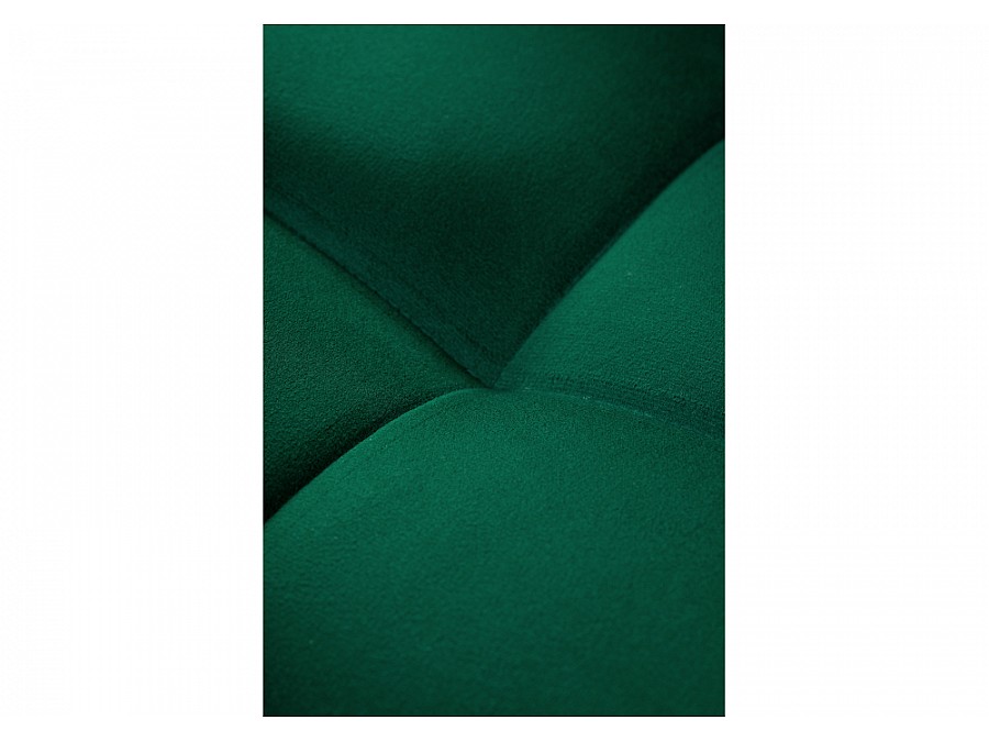 Стул на металлокаркасе Челси велюр зеленый / черный