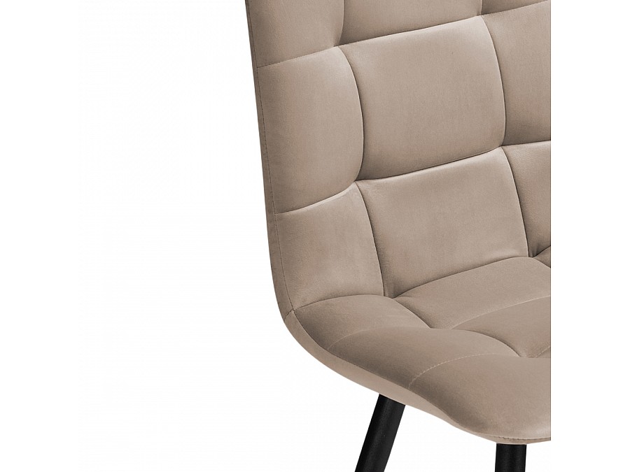 Стул на металлокаркасе Чилли К бежевый / черный