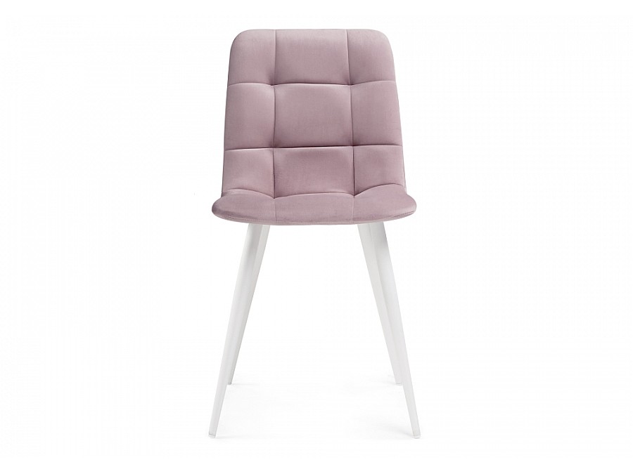Стул на металлокаркасе Чилли К розовый / белый