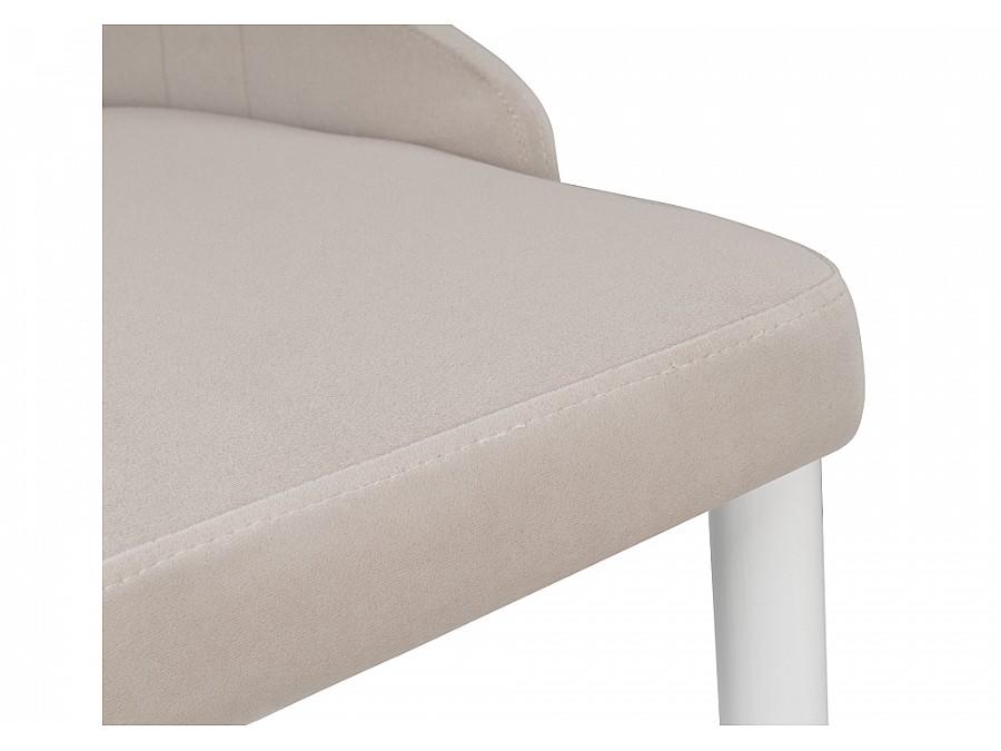 Стул на металлокаркасе Kora white / beige