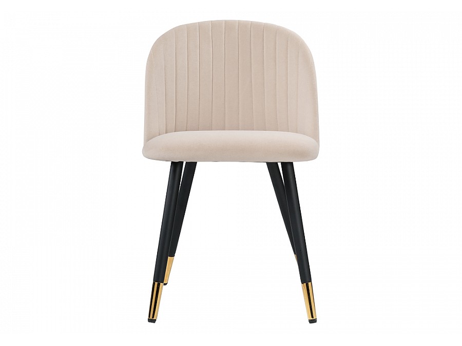 Стул на металлокаркасе Gabi beige / black / gold