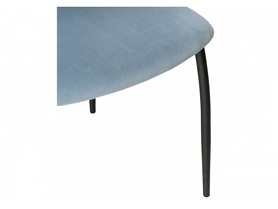 Стул на металлокаркасе Tod light blue / black