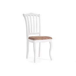 Стул деревянный Виньетта белый / лайн белый люкс