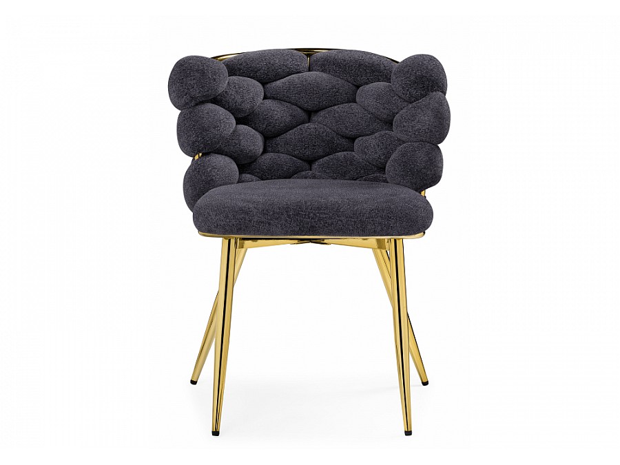 Стул на металлокаркасе Rendi gray / gold