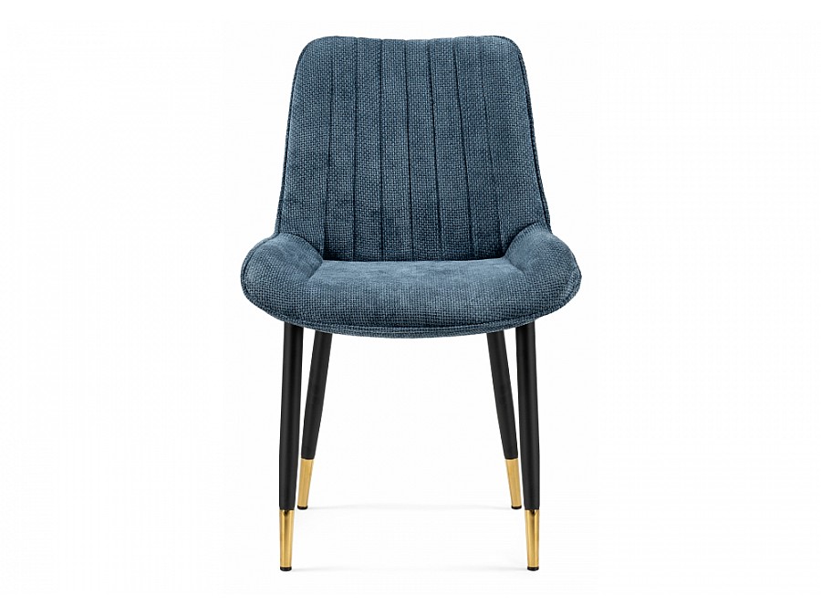 Стул на металлокаркасе Seda 1 blue / black / gold