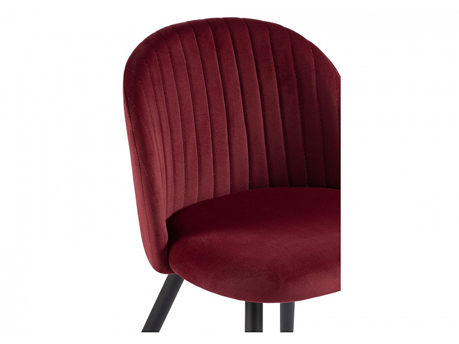 Стул на металлокаркасе Gabi 1 wine red / black