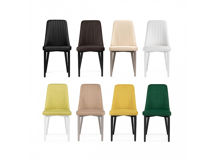 Стул на металлокаркасе Фена R латте / капучино