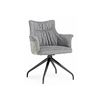 Стул на металлокаркасе Kaser 360 крутящийся grey / black