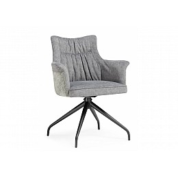 Стул на металлокаркасе Kaser 360 крутящийся grey / black