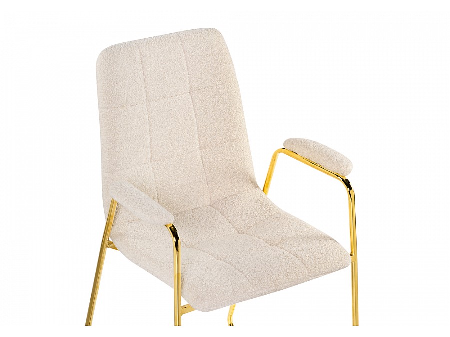 Стул на металлокаркасе Lana cream / gold