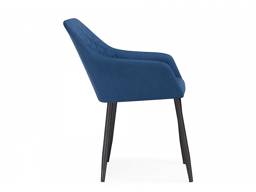 Стул на металлокаркасе Стив синее / черное