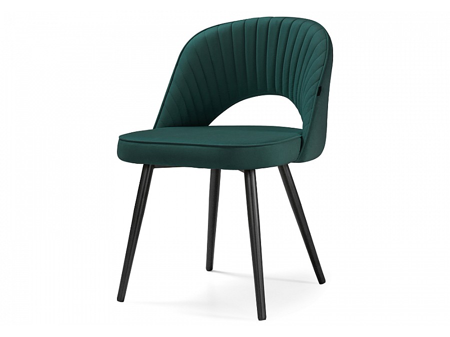 Стул на металлокаркасе Сандвикен черный / velutto 20