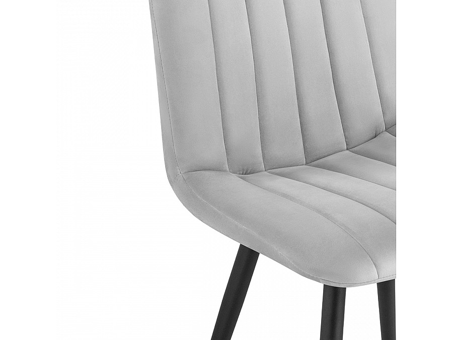 Стул на металлокаркасе Дани светло-серый / черный
