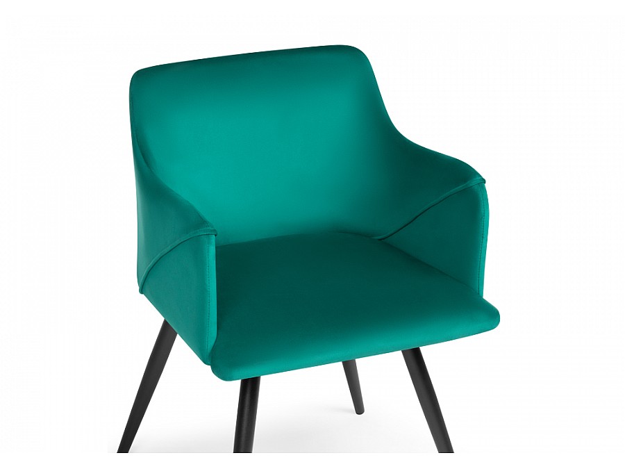 Стул на металлокаркасе Эджелл зеленый / черный