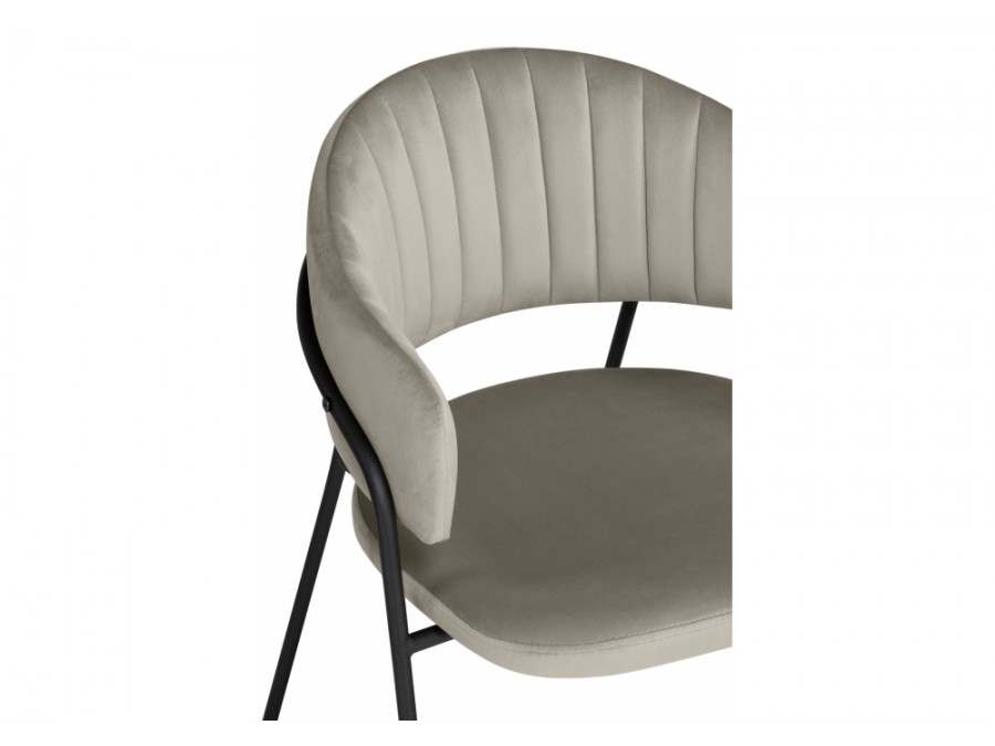 Лукас бежевый / черный каркас