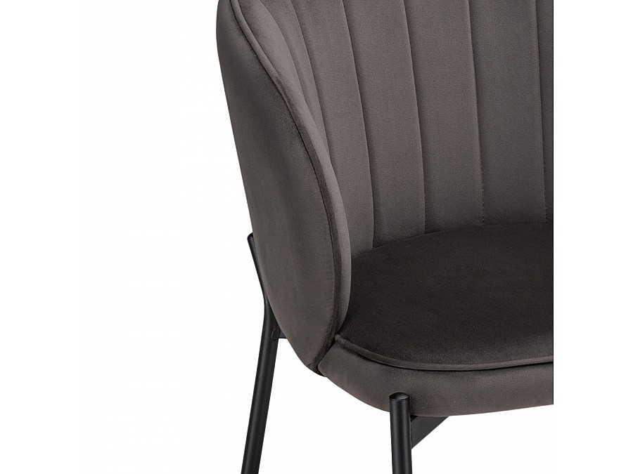 Стул на металлокаркасе Нейл серый / черный