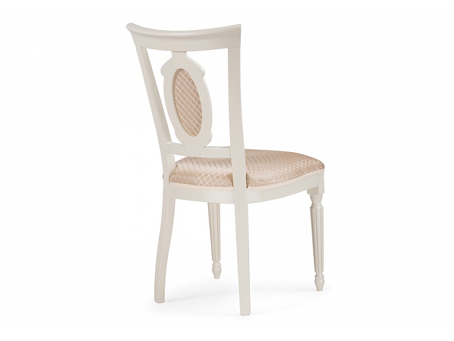 Стул деревянный Лино молочный / ромб 02
