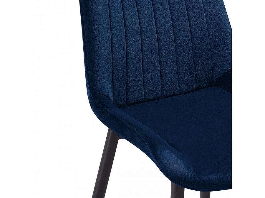 Стул на металлокаркасе Seda 1 dark blue / gold / black