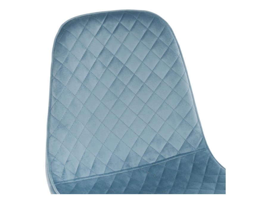 Стул на металлокаркасе Capri blue / white