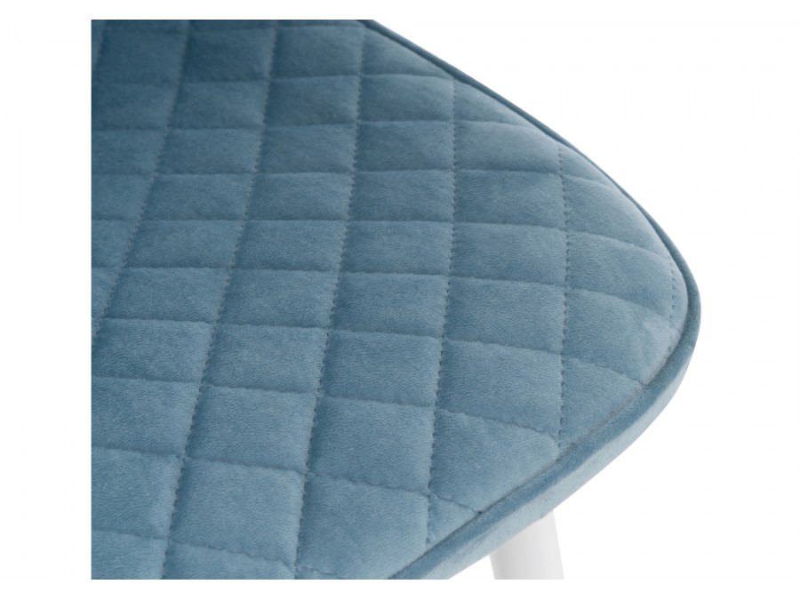 Стул на металлокаркасе Capri blue / white