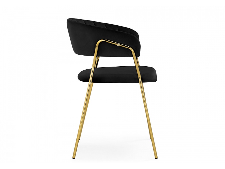 Стул на металлокаркасе Kamelia 1 black / gold