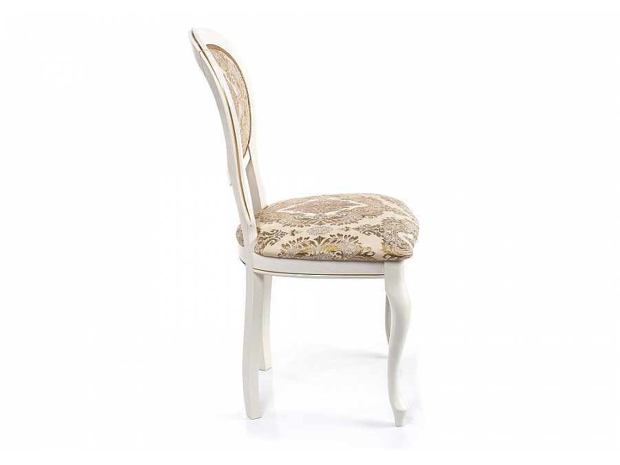 Стул деревянный Adriano молочный / патина