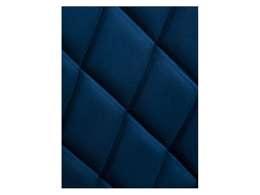 Стул на металлокаркасе Баодин велюр синий / черный