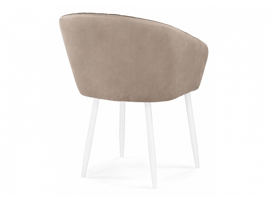 Стул на металлокаркасе Корсо бежевое / белое