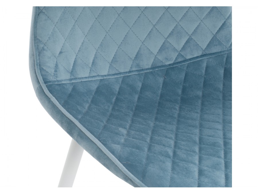 Стул на металлокаркасе Capri blue / white